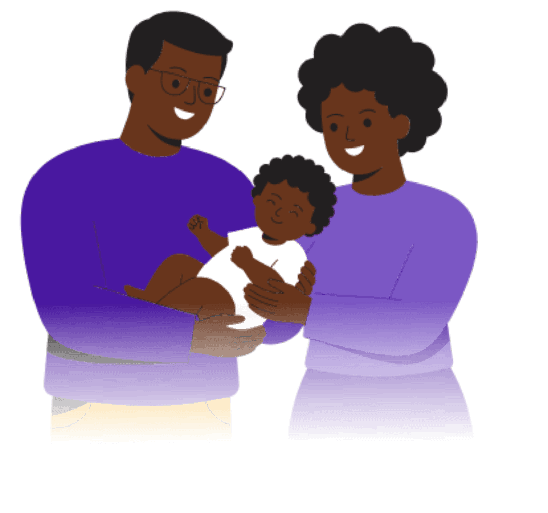 Illustration of a family